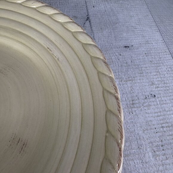 Artimino Tuscan Countryside and Sienna Stoneware | Dinner  Artimino TUSCAN COUNTRYSIDE Rustic Cream Stoneware Lunch Salad Plates Set of 4